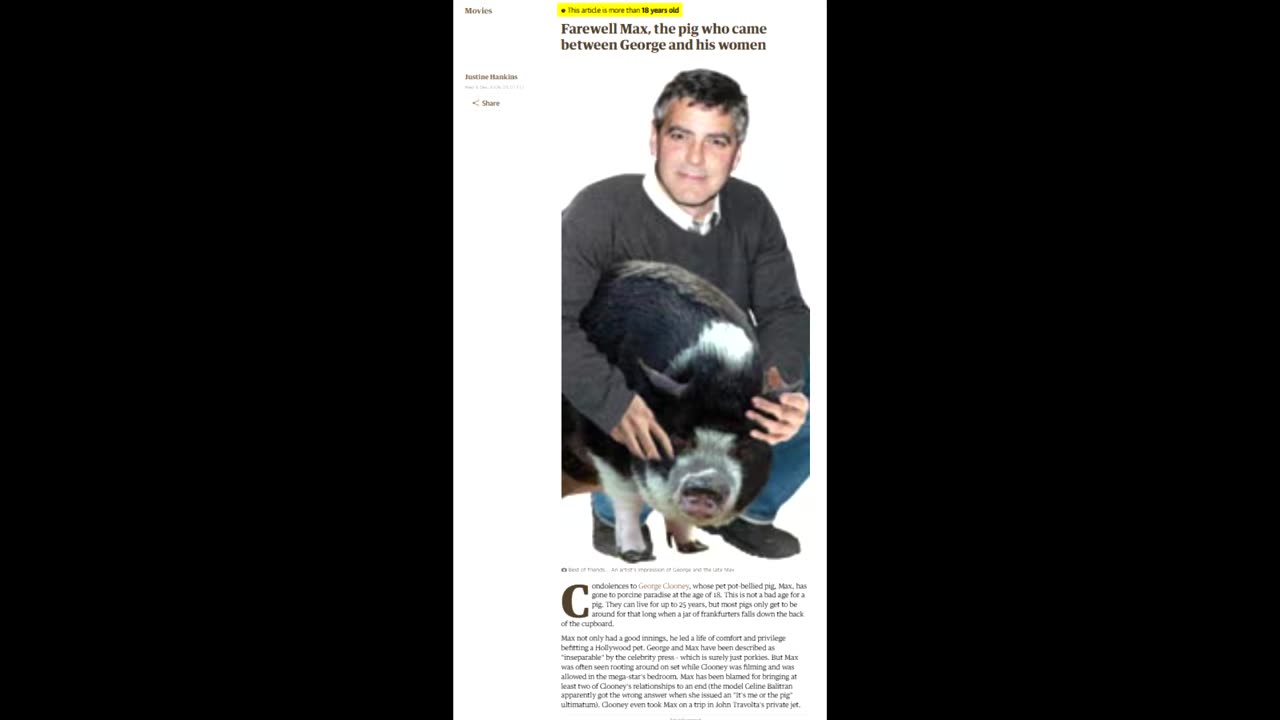 George Clooney in Housebroken