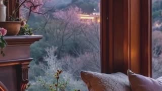 Fairytale Castle View, Cozy Fireplace.