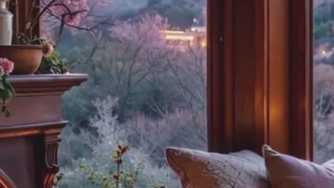 Fairytale Castle View, Cozy Fireplace.