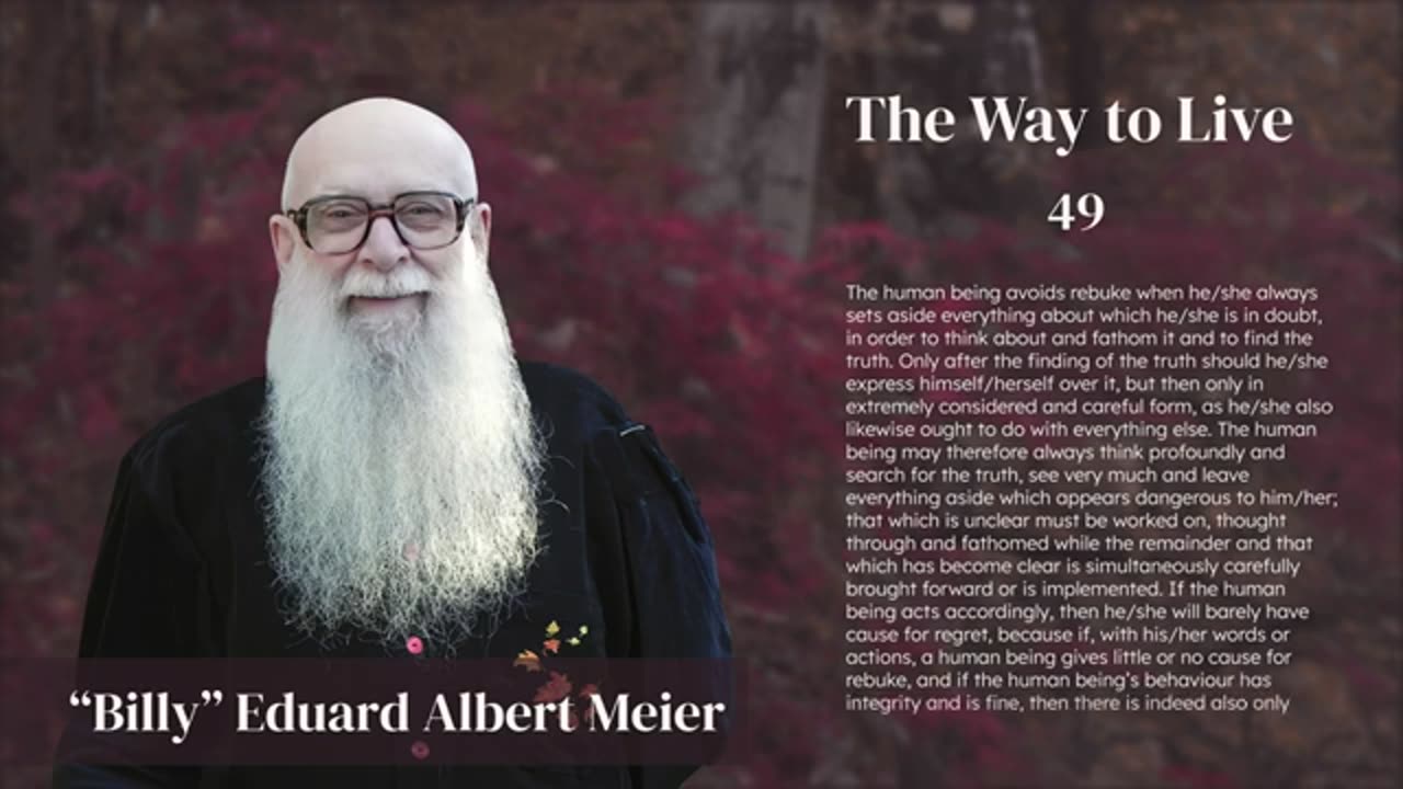 Billy Eduard Albert Meier - The Way to Live Die Art zu leben 3 of 7