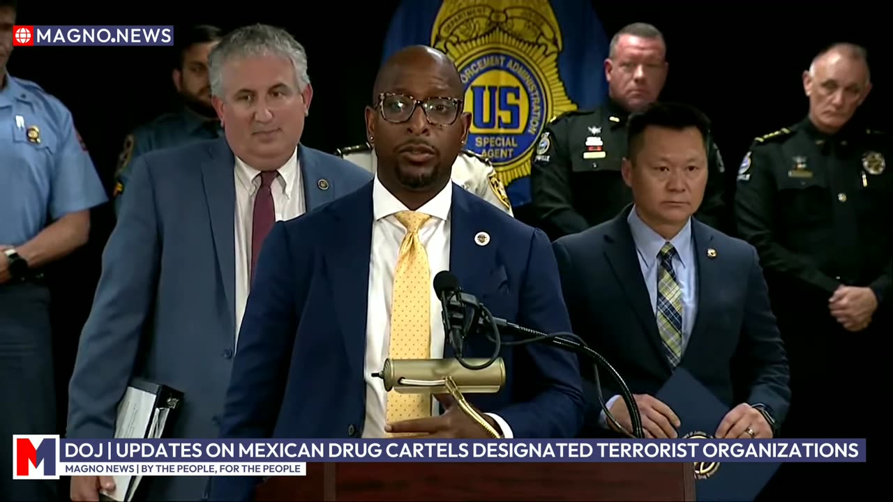 DOJ | Attorney General Pam Bondi Delivers Updates on Mexican Drug Cartel Cases [LIVE] (Apr 15, 2025)