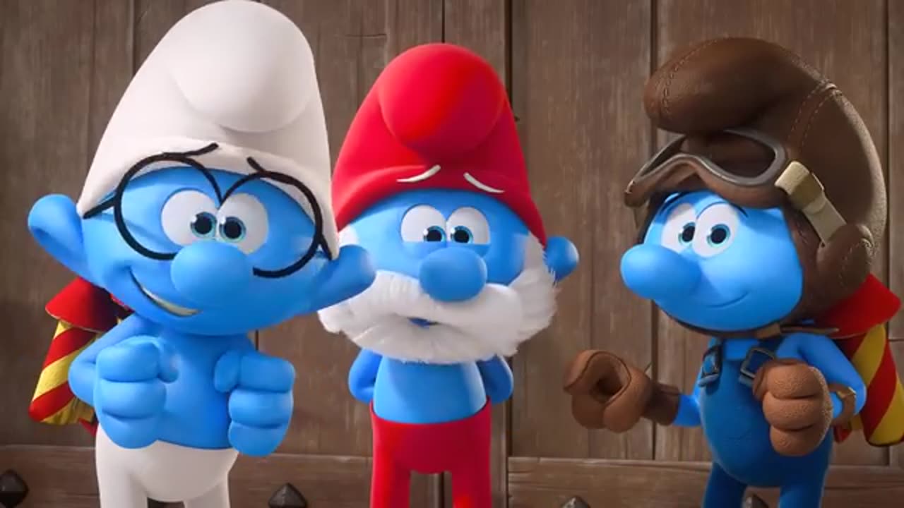 We're+Captured+by+Caveman+Smurfs!+@TheSmurfsEnglish.