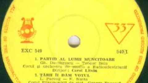 Corul Radioteleviziunii Romane-Partid al lumii muncitoare