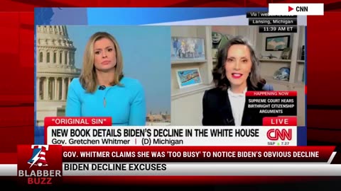 Gov. Whitmer Claims She Was 'Too Busy' To Notice Biden’s Obvious Decline