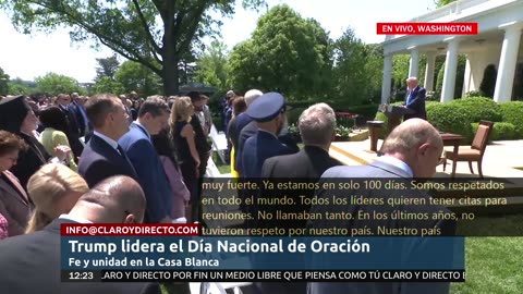 Trump lidera el Día Nacional de Oración: Fe y unidad en la Casa Blanca
