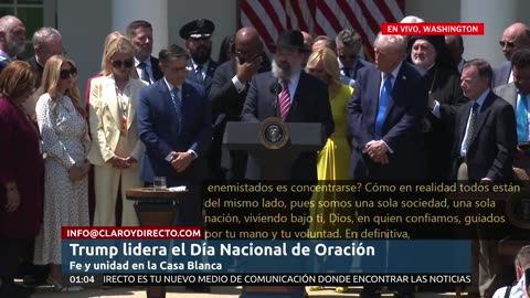 Trump lidera el Día Nacional de Oración: Fe y unidad en la Casa Blanca