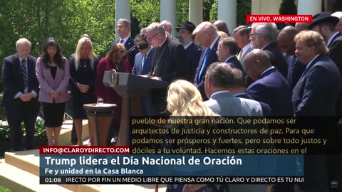 Trump lidera el Día Nacional de Oración: Fe y unidad en la Casa Blanca
