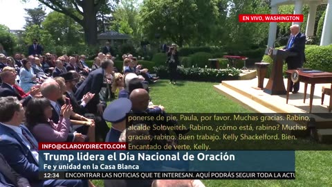 Trump lidera el Día Nacional de Oración: Fe y unidad en la Casa Blanca