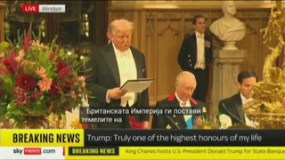 На вечера со Трамп и Чарлс возејќи се со Трабант