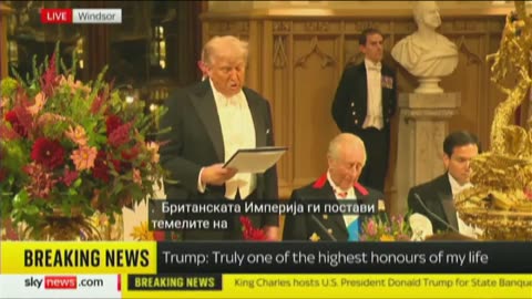 На вечера со Трамп и Чарлс возејќи се со Трабант