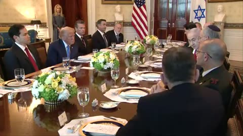 President Trump hosts Prime Minister Netanyahu for dinner at the White House