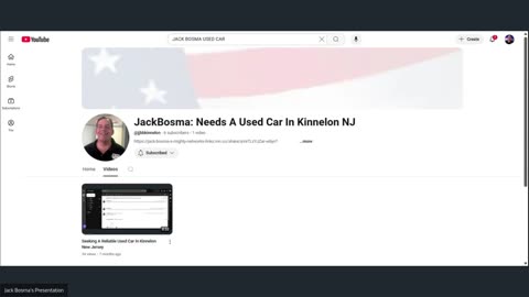 Jack Bosma: Needs A Used Car In Kinnelon NJ
