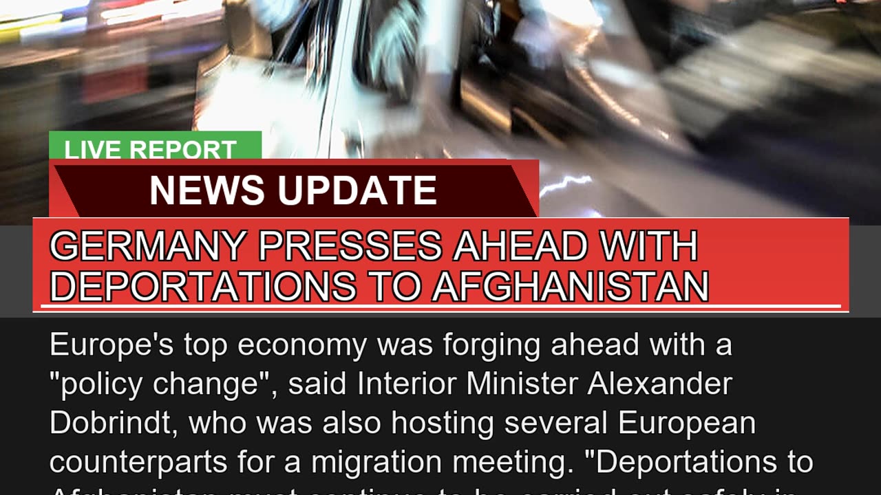 Germany Presses Ahead with Deportations to Afghani