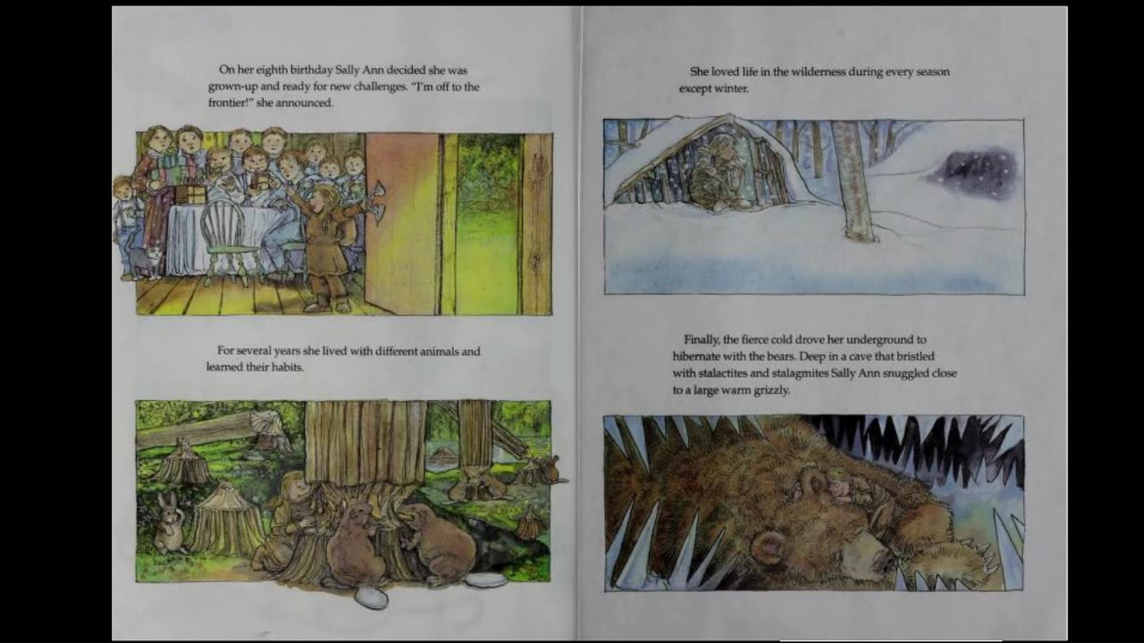 Sally Ann Thunder Ann Whirlwind Crockett - A Tall Tale (written by Steven Kellogg)