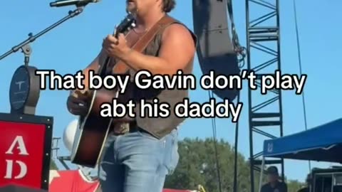 that boy Gavin don't play about his daddy