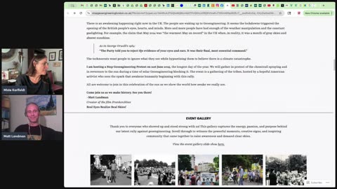Matt Landman Successfully Leads First Anti-Geoengineering Rally