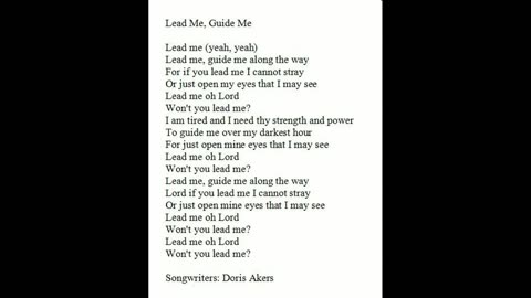 Before 2005 LEAD ME GUIDE ME by SRM