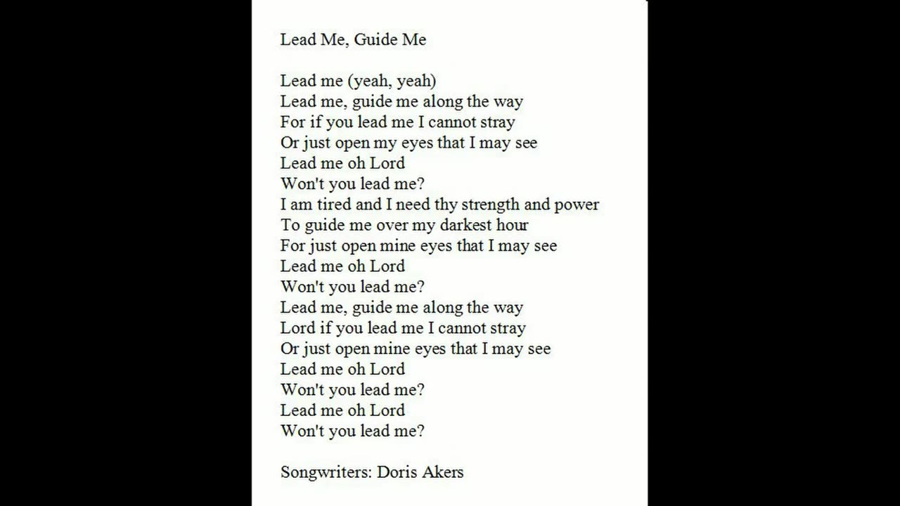 Before 2005 LEAD ME GUIDE ME by SRM