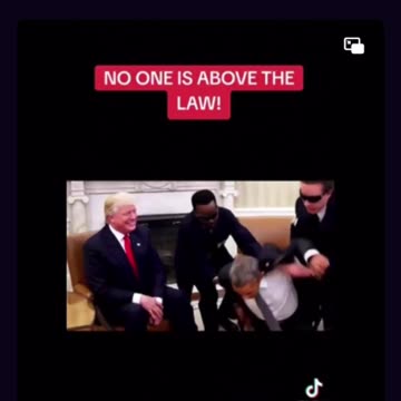 Trump posted a video showing Obama being taken away in handcuffs.