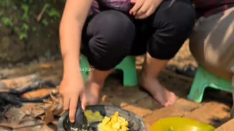 How to cooking outside with my sister#foryou