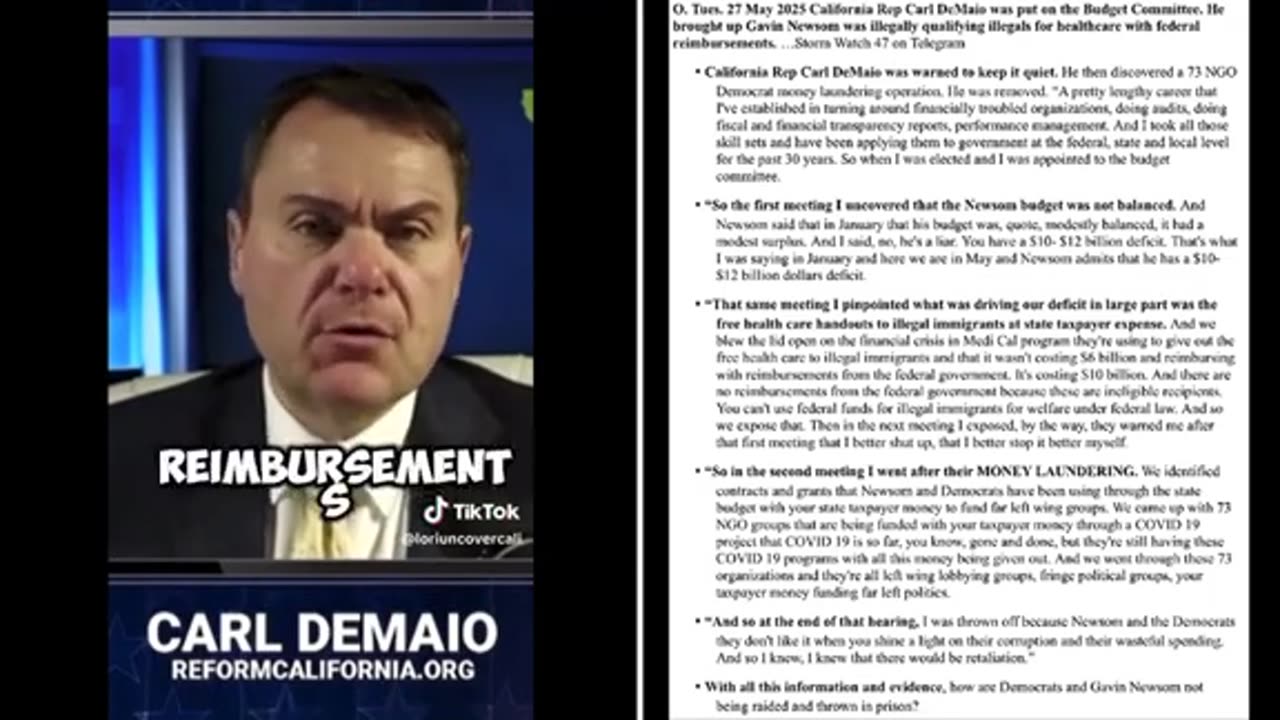 Newsome/Cali budget ..