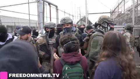 RIOT & ESCAPE at Delaney Hall! Protesters Block ICE Vans! 🔥