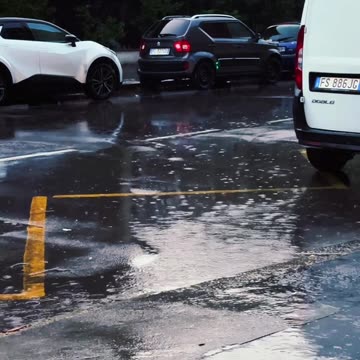 Rainy Night Vibes in Milan: Embracing the peaceful atmosphere of a rainy evening in Milan.