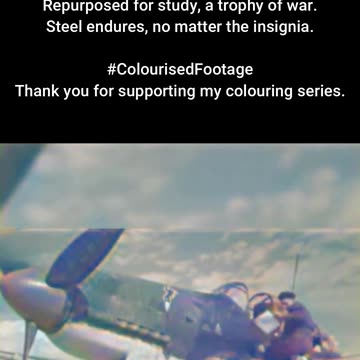 Fresh Paint Captured Warplane Repainted 1942 #ColourisedHistory