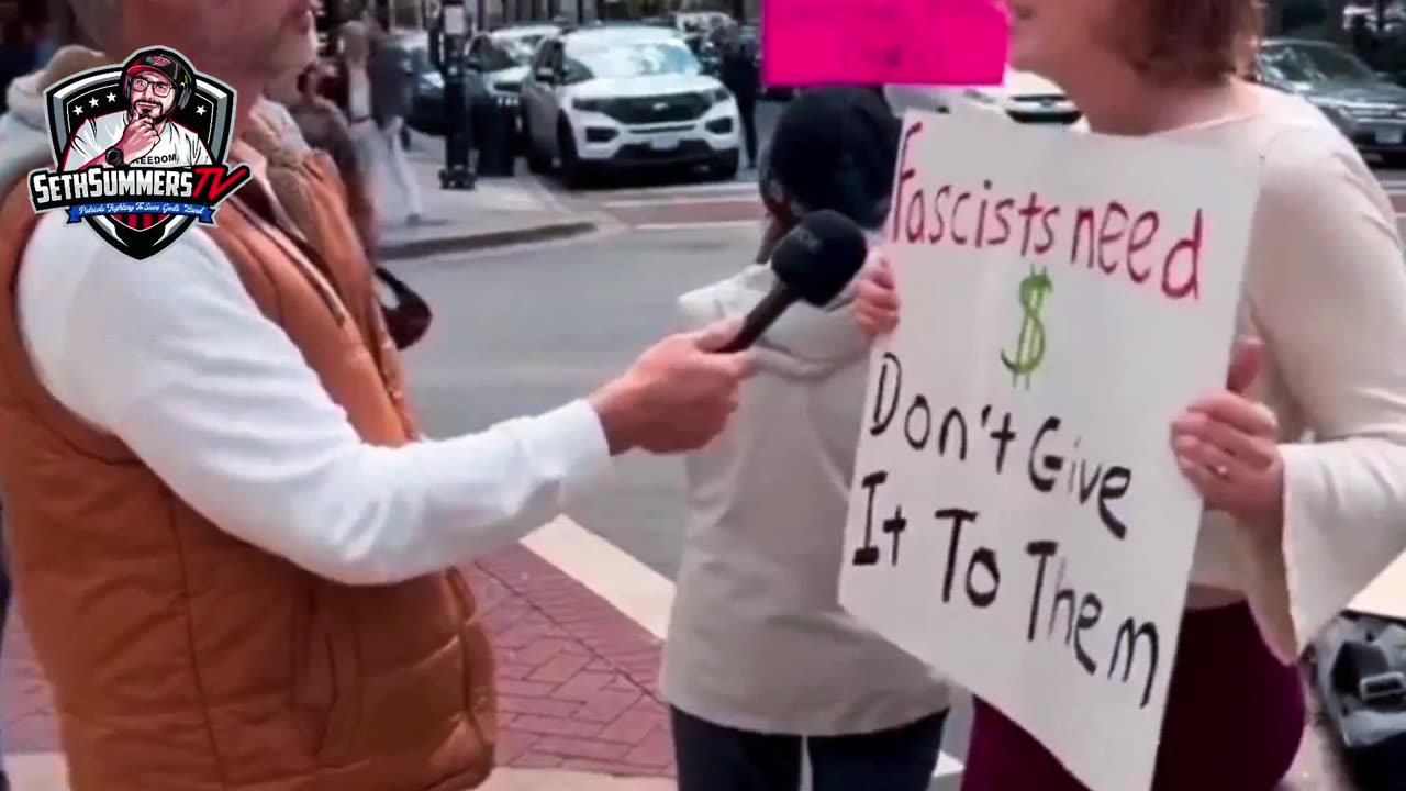 #Protester Against #ElonMusk Cant Debate