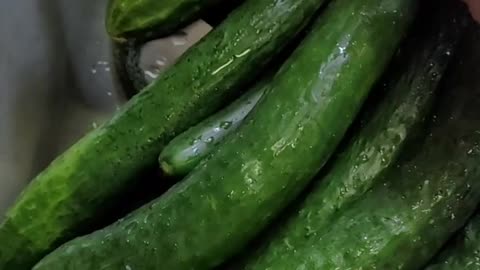 A Sink Full Of China Jade Cucumbers - Time To Can Some Pickles