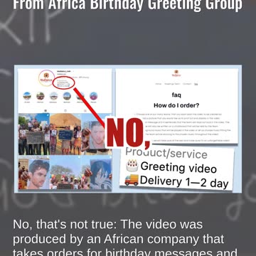 Fact Check: 'Message From Africa' Video For Charlie Kirk Ordered From Africa Birthday Greeting Group