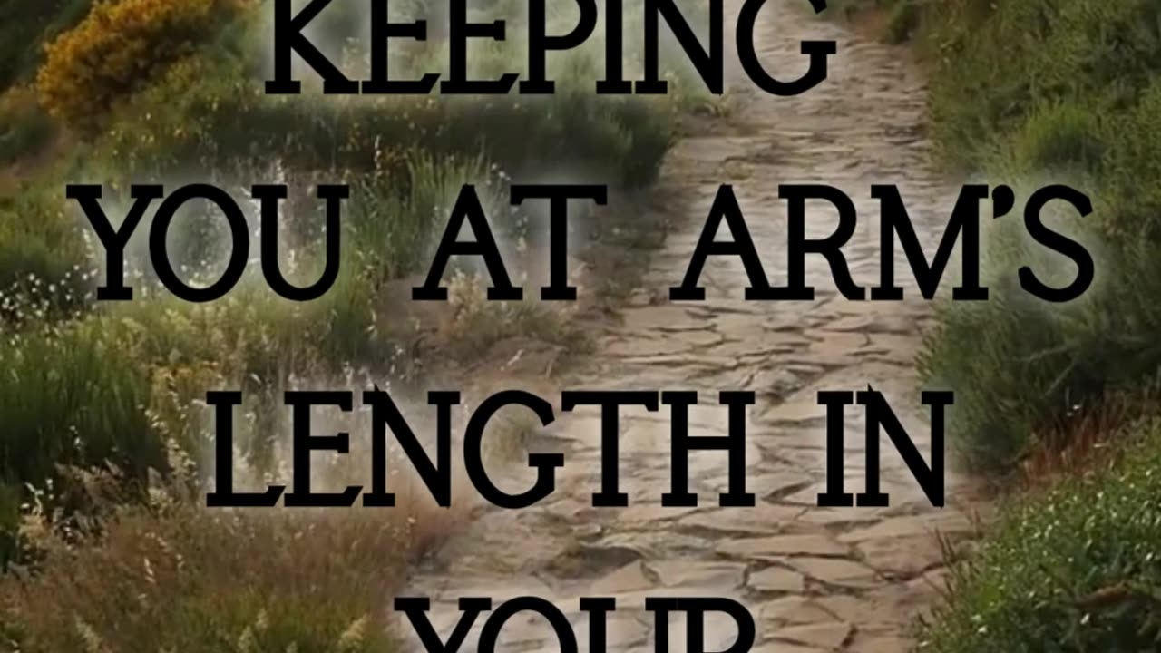 God isn’t the one keeping you at arm’s length in your relationship with Him.