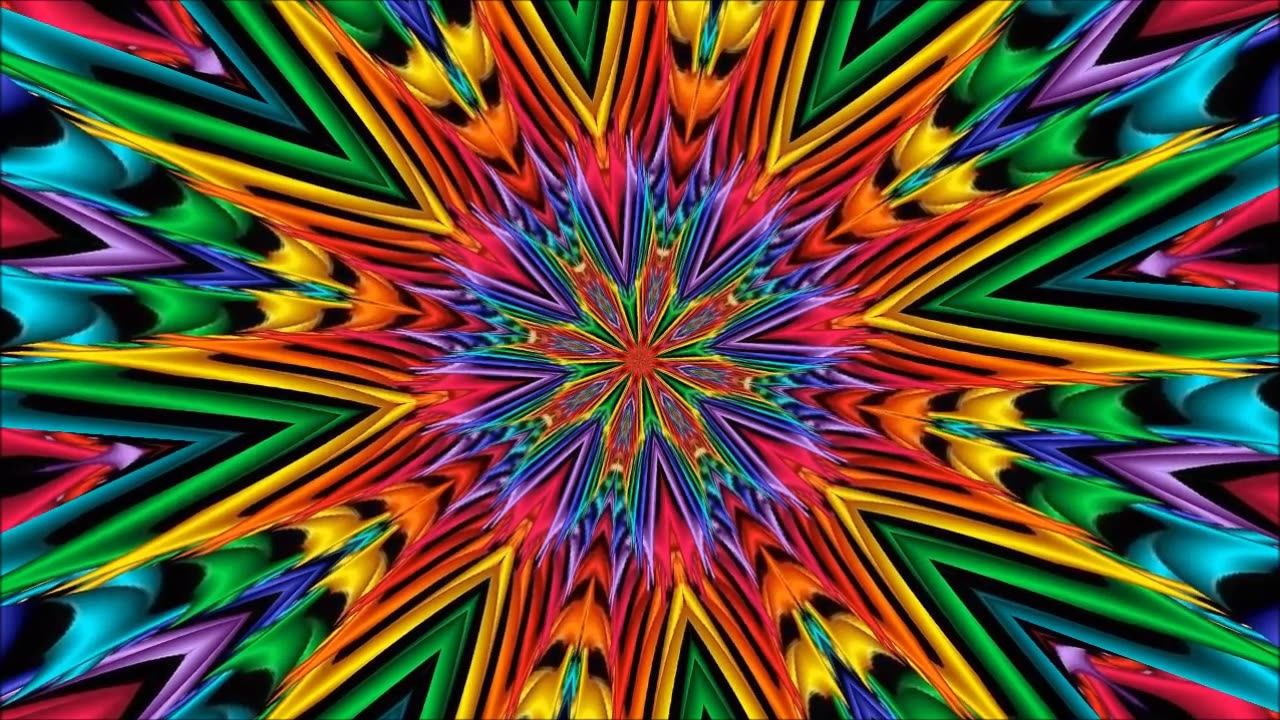 Singing Bowls Meditation With Kaleidoscopic Animation (5 Minutes) - Jedi Shaman