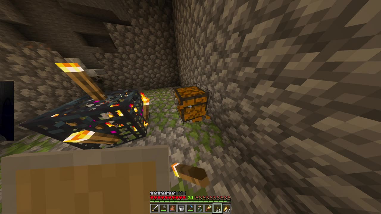 Playing Minecraft on my son's server part 3
