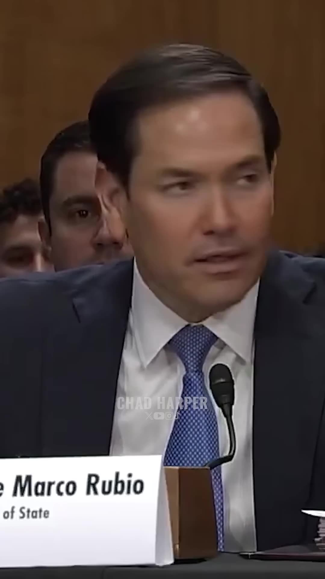 Secretary Rubio TORCHES Senator Chris Van Hollen during hearing