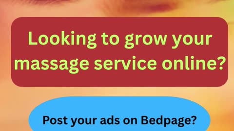 Post Ads for Massage Services on Bedpage – Simple, Safe, Effective