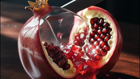 Pomegranate Gem ASMR Slice 🍏✨