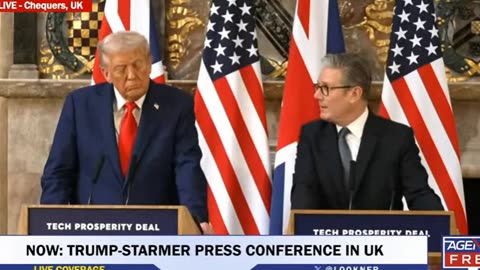 Trump Press Conference in UK with Keir Starmer, talk about Israel, Gaza, Epstein, putin, free speech and Charlie Kirk, worth it to watch on many other big issues