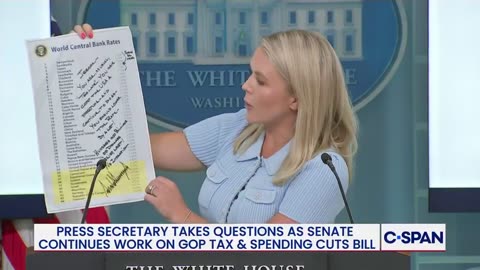 Karoline Leavitt Brings Out Trump's Hand-Written Note During Fiery Presser