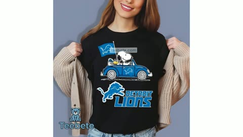 Peanuts Woodstock And Snoopy Detroit Lions Flag Shirt Men Women