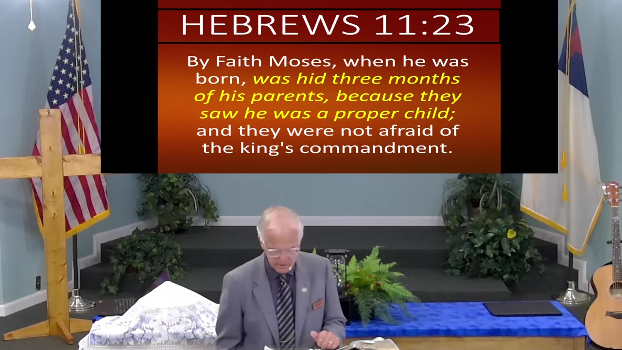 Moses Settled Disposition! Hebrews 11:22