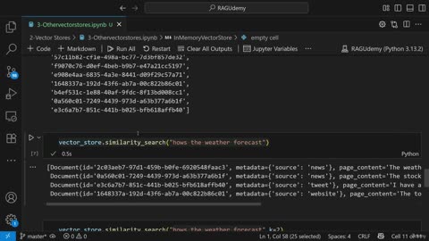 34KN - InMemory Vector Store