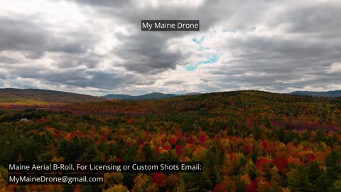 Maine B-Roll (No Audio): Fall Foliage in Woodstock Maine Video 9