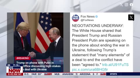 President Trump & Putin talk about Ukraine-Russia war