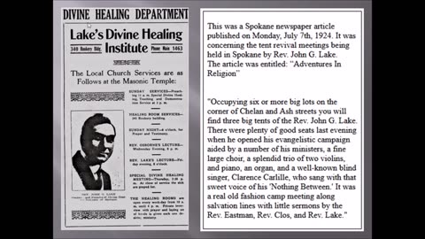John G. Lake Ministry of the Spirit 1916