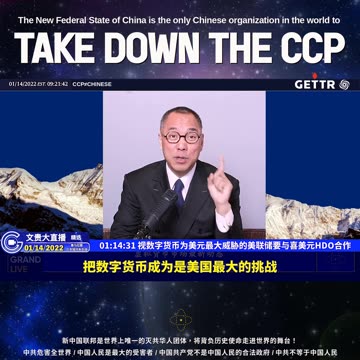 （十二）视数字货币为美元最大威胁的美联储要与喜美元HDO合作【2022年01月14日文贵大直播精选】