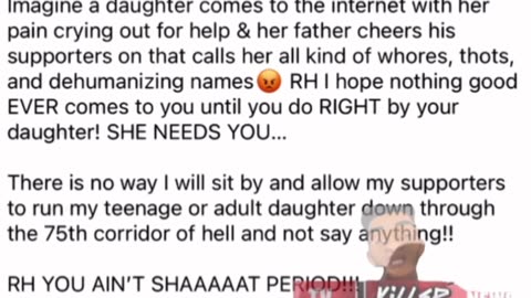 TVKILLER ADDRESSES LA TRUTH FOR ABANDONING HIS DAUGHTER AFTER SHE GOT RAPED AN HAD A STRANGER BABY
			