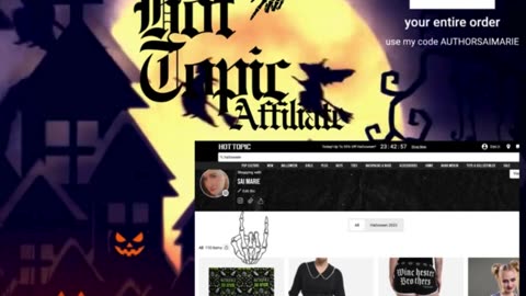 Hot Topic Affiliate CODE AUTHORSAIMARIE ends 9/21