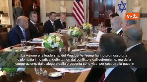 NOTIZIE DAL MONDO Netanyahu a cena alla White House a Washington:'Ho candidato Donald Trump al Nobel per la pace' il criminale di guerra che candida al nobel per la pace chi bombarda e da armi e aiuti militari allo Stato sionista d'Israele
