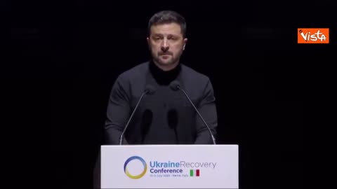 Il discorso di Zelensky alla Conferenza per la Ricostruzione dell'Ucraina svolta a Roma il 10-11 luglio 2025-INTEGRALE All'evento hanno partecipano 3.500 persone,tra leader politici,esponenti del terzo settore e rappresentanti di 2000 aziende